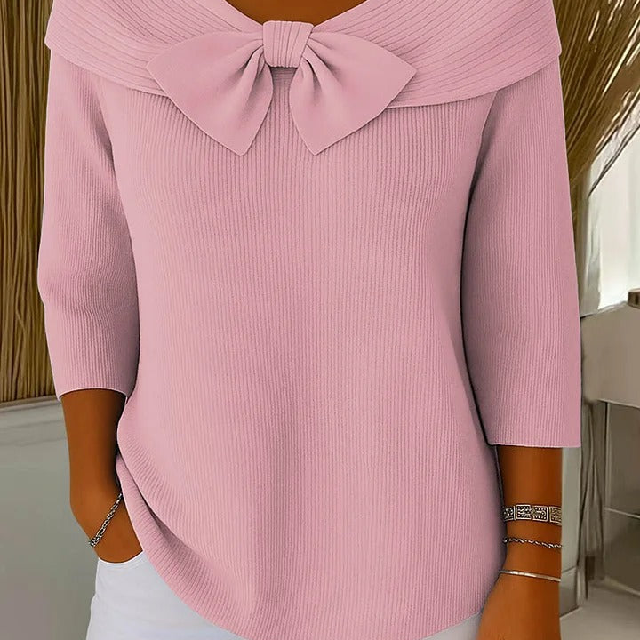 FIORELLA™|MAGLIONE CON FIOCCO