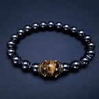 Rayan | Tiger Eye & Onyx Beaded Bracelet