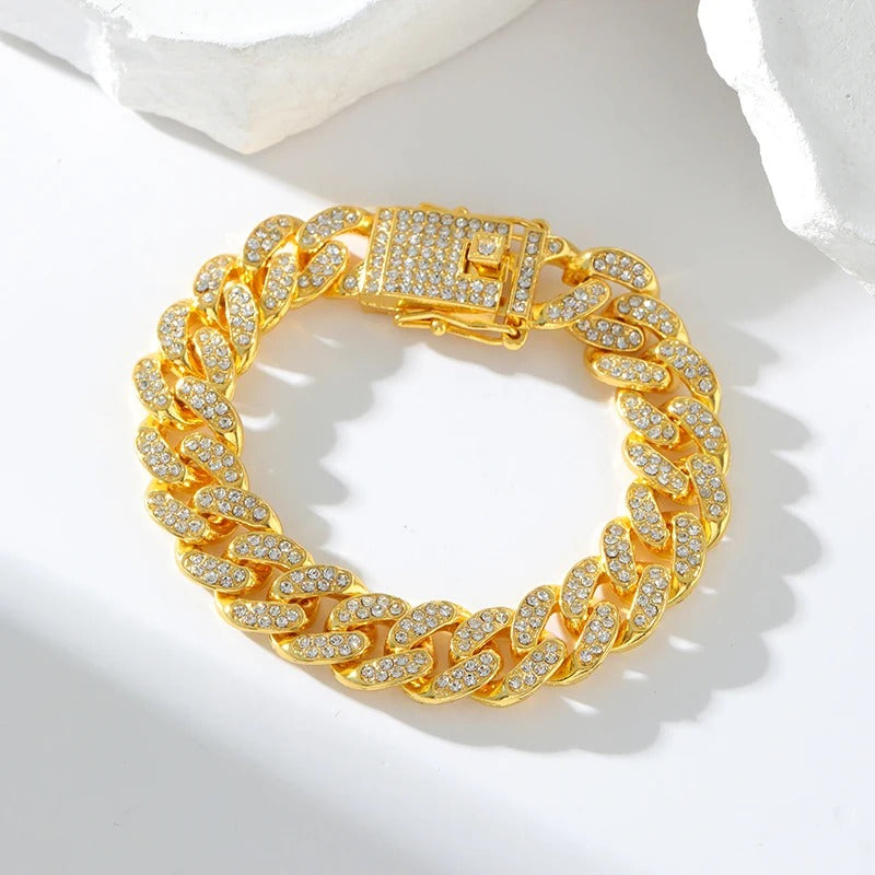 Sofia | Gold Cuban Chain Bracelet
