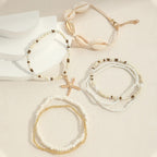 Isla | 7-Piece Starfish Beaded Bracelet Set