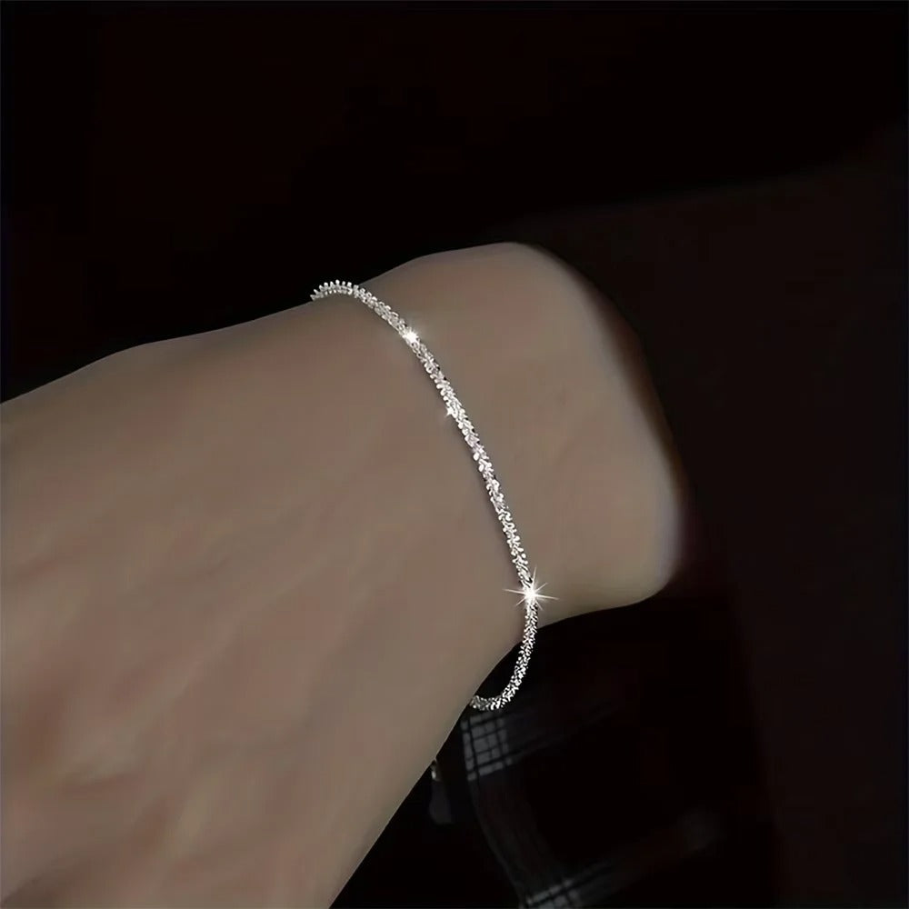 Lina | Silver Starry Choker & Bracelet Set