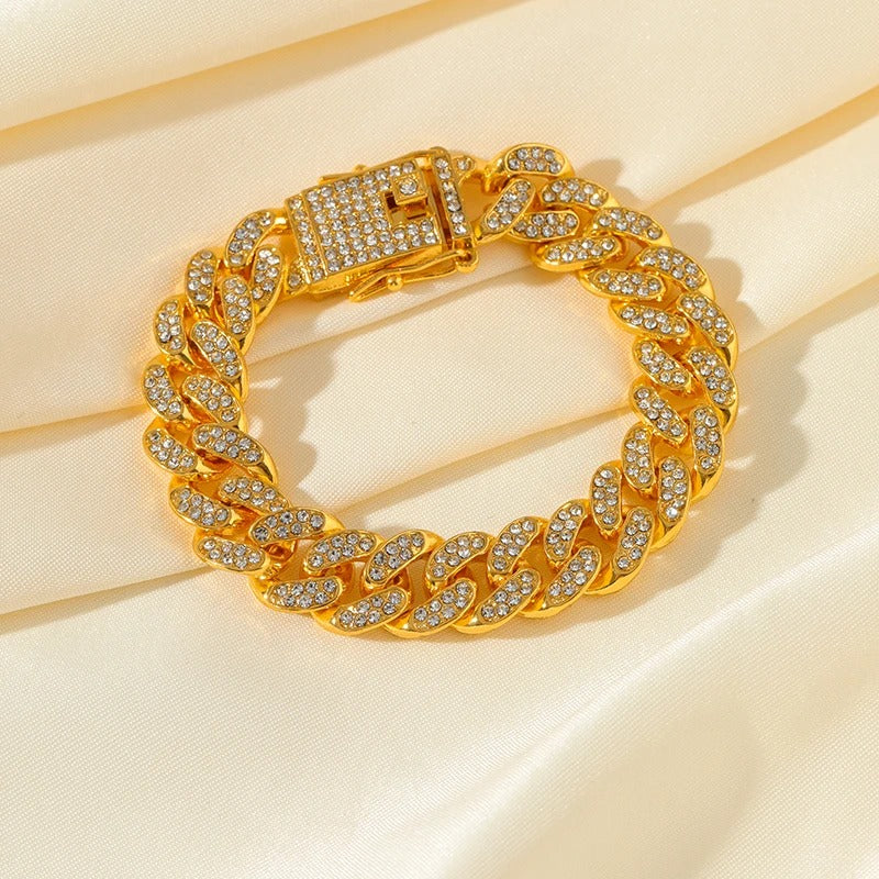 Sofia | Gold Cuban Chain Bracelet