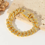 Sofia | Gold Cuban Chain Bracelet
