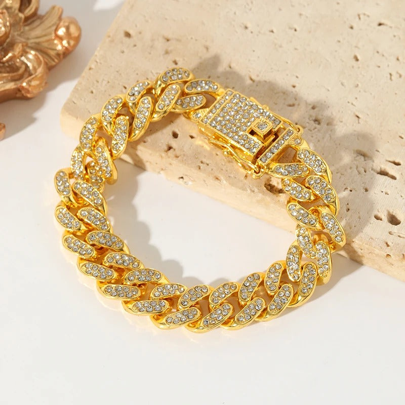 Sofia | Gold Cuban Chain Bracelet