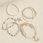 Isla | 7-Piece Starfish Beaded Bracelet Set