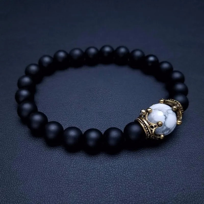 Rayan | Tiger Eye & Onyx Beaded Bracelet